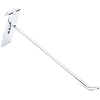 10x Gancho Soporte de Acero para Expositor de Malla y Reja | Longitud 35cm